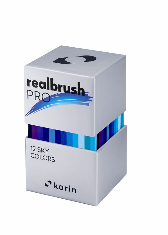 Produktbild: KARIN Marker Realbrush PRO Sky Colors, 12er Pinsel Set