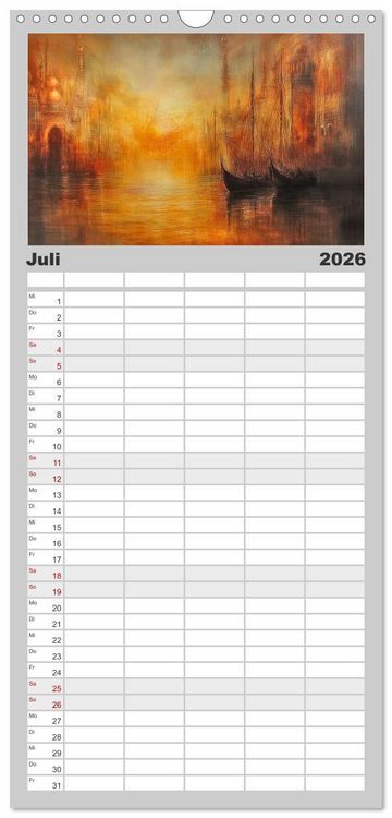 Produktbild: Familienplaner 2026 - Visionen aus 1001 Nacht mit 5 Spalten (Wandkalender, 21 x 45 cm) CALVENDO