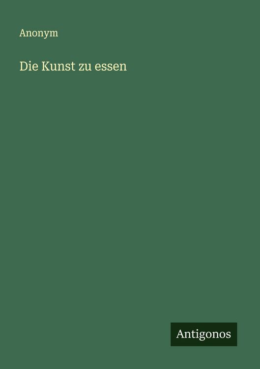 Produktbild: Die Kunst zu essen