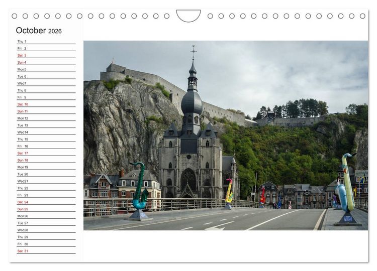 Produktbild: Belgium in pictures (Wall Calendar 2026 DIN A4 landscape), CALVENDO 12 Month Wall Calendar
