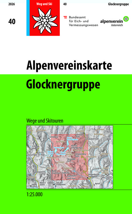 Produktbild: Alpenvereinskarte