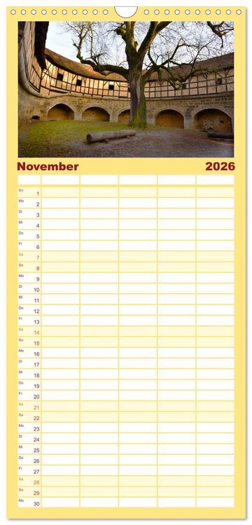 Produktbild: Familienplaner 2026 - Erlebe mit mir Rothenburg ob der Tauber mit 5 Spalten (Wandkalender, 21 x 45 cm) CALVENDO