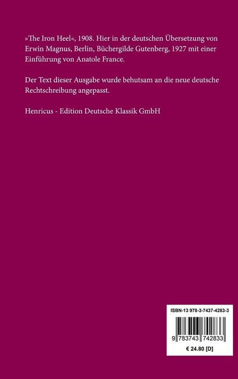 Produktbild: Die eiserne Ferse
