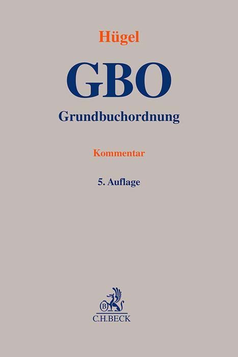 Produktbild: Grundbuchordnung. GBO