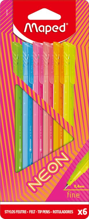 Produktbild: Maped Fineliner NEON 0,4mm 6 St&uuml;ck