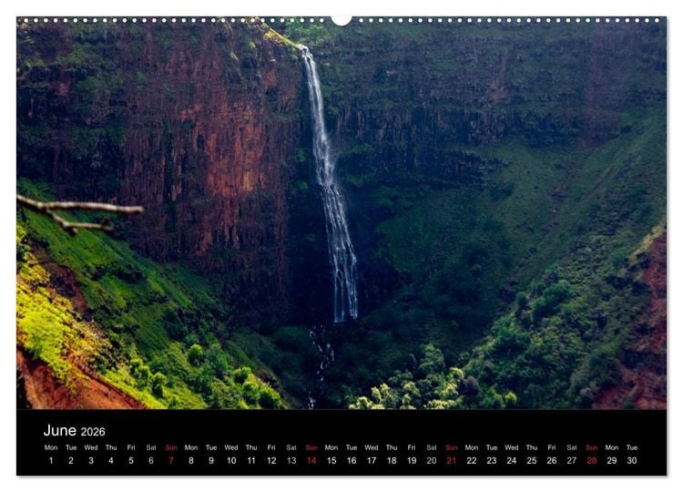 Produktbild: Paradise on Earth HAWAII (High Quality Premium Wall Calendar 2026 DIN A2 landscape),CALVENDO 12 Month Wall Calendar