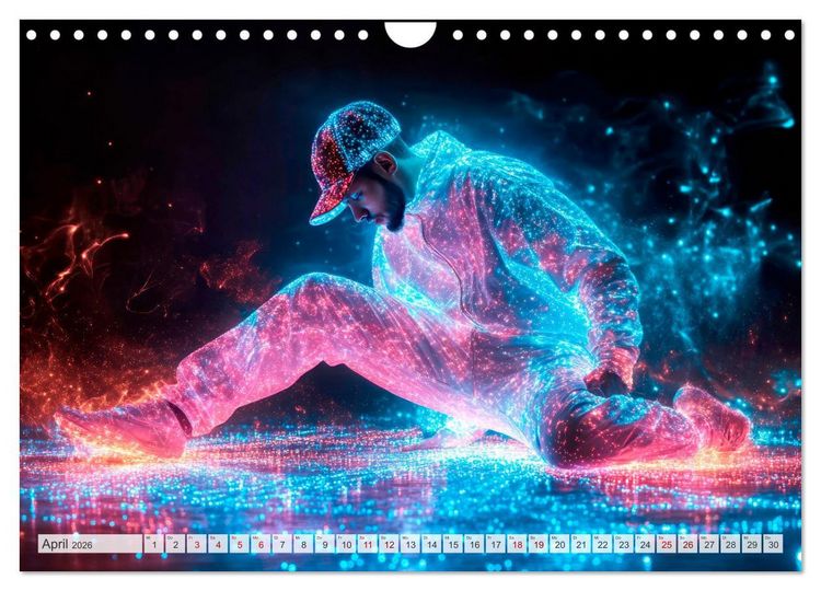 Produktbild: BREAKING Cooler Tanz und krasse Moves (Wandkalender 2026 DIN A4 quer), CALVENDO Monatskalender