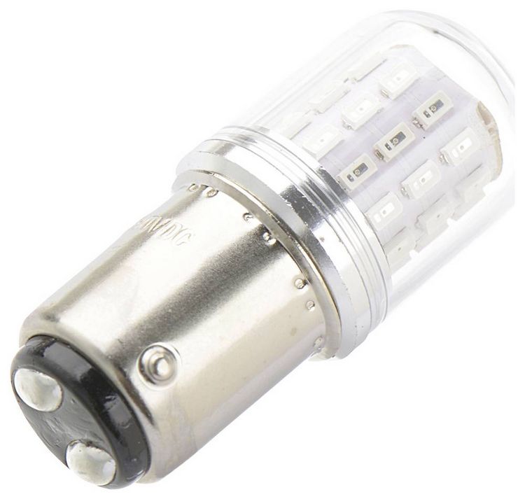 Produktbild: TRU COMPONENTS TC-13776184 LED-Signalleuchte Rot BA15d 10 V/DC, 30 V/DC 250lm
