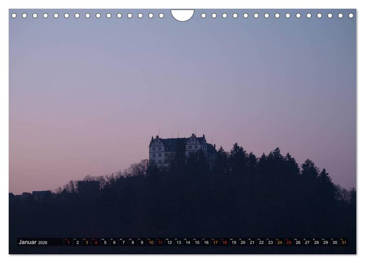 Produktbild: Burgen & Schl&ouml;sser im Odenwald (Wandkalender 2026 DIN A4 quer), CALVENDO Monatskalender