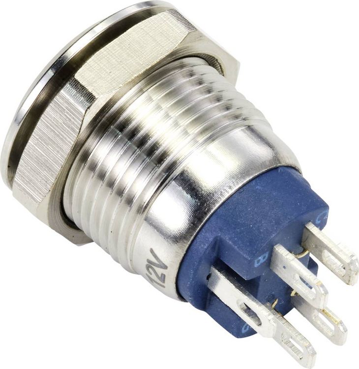 Produktbild: TRU COMPONENTS TC-9219008 Drucktaster 48 V/AC 2A 1 x Aus/(Ein) tastend RGB IP67 1St.