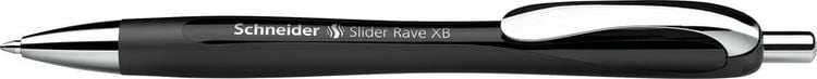Produktbild: Schneider Kugelschreiber Slider Rave schwarz-schwarz, Mine XB blau