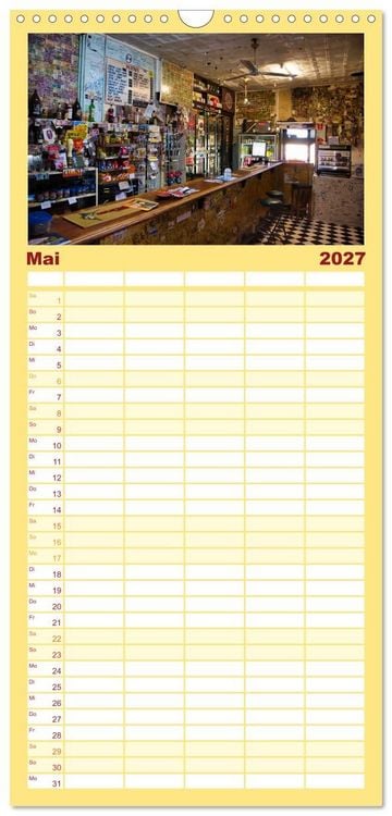 Produktbild: Familienplaner 2027 - Roadtrip durchs Outback &ndash; Australiens wilde Seele mit 5 Spalten (Wandkalender, 21 x 45 cm) CALVENDO
