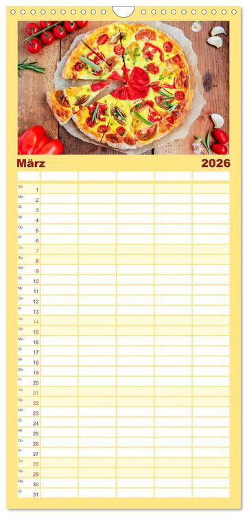 Produktbild: Familienplaner 2026 - Alte Historische Tomaten mit 5 Spalten (Wandkalender, 21 x 45 cm) CALVENDO