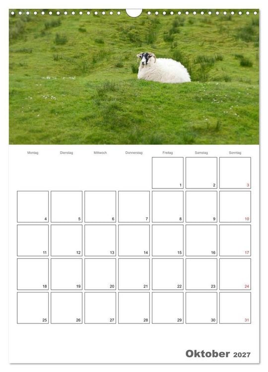 Produktbild: Schottland f&uuml;r Naturliebhaber (Wandkalender 2027 DIN A3 hoch), CALVENDO Monatskalender