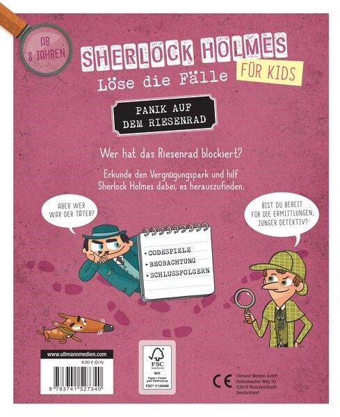 Produktbild: Panik auf dem Riesenrad - Sherlock Holmes f&uuml;r Kids &ndash; L&ouml;se die F&auml;lle