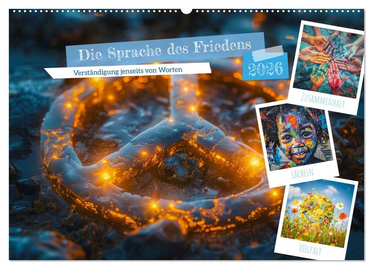 Produktbild: Die Sprache des Friedens (Wandkalender 2026 DIN A2 quer), CALVENDO Monatskalender