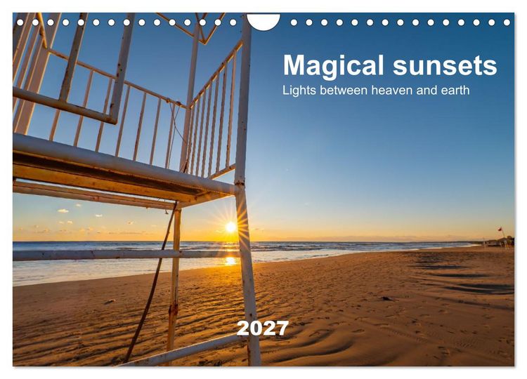 Produktbild: Magical sunsets. Lights between heaven and earth (Wall Calendar 2027 DIN A4 landscape), CALVENDO 12 Month Wall Calendar