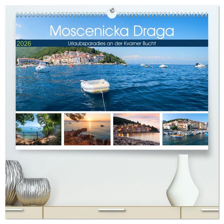 Produktbild: Moscenicka Draga 2026 - Urlaubsparadies an der Kvarner Bucht (hochwertiger Premium Wandkalender 2026 DIN A2 quer), Kunstdruck in Hochglanz