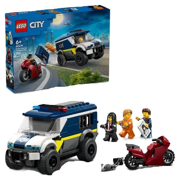Produktbild: LEGO City 60479 Gefangenentransporter, Spielzeug Polizeiauto f&uuml;r Kinder