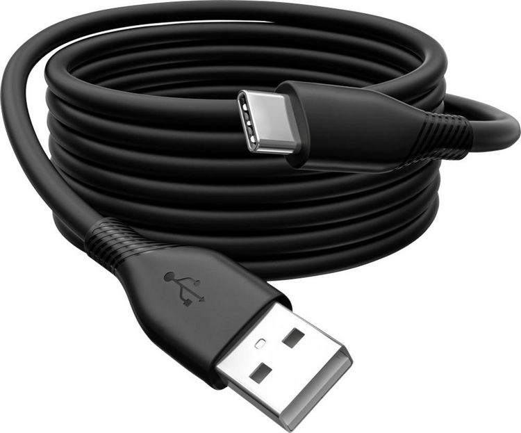 Produktbild: Digitus USB-Kabel USB 2.0 USB-A Stecker, USB-C&reg; Stecker 0.50 m Schwarz Flexibel, hochflexibel, mit USB, Silikon, exzellente Alterungseigenschaften,