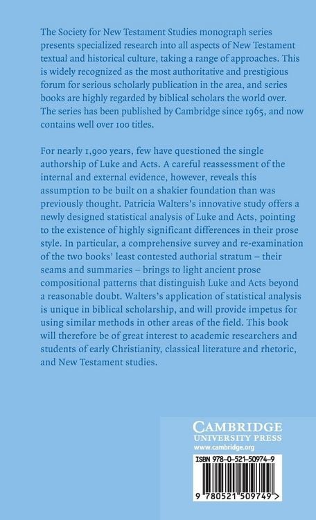 Produktbild: The Assumed Authorial Unity of Luke and Acts