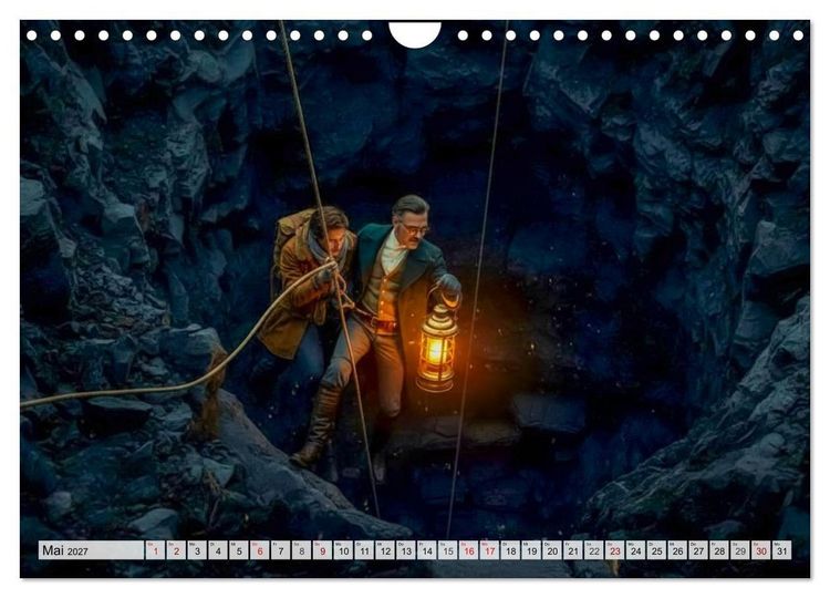 Produktbild: Die Reise zum Mittelpunkt der Erde (Wandkalender 2027 DIN A4 quer), CALVENDO Monatskalender