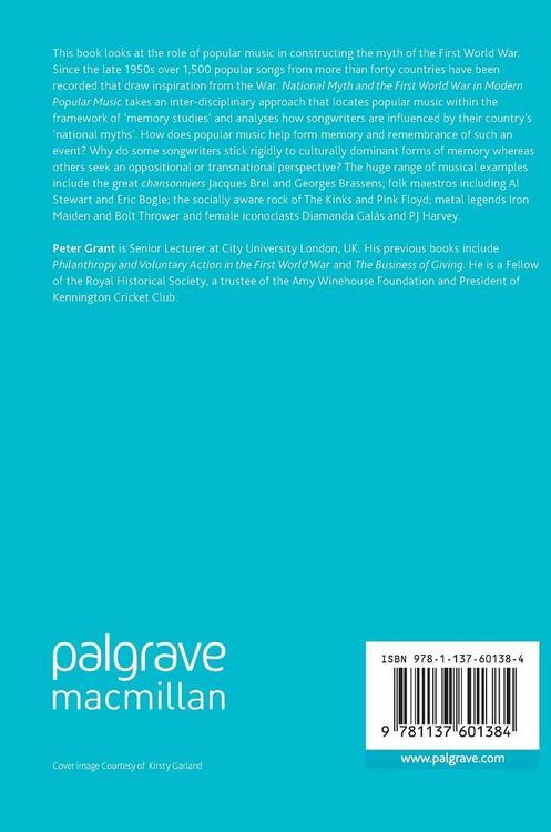 Produktbild: National Myth and the First World War in Modern Popular Music