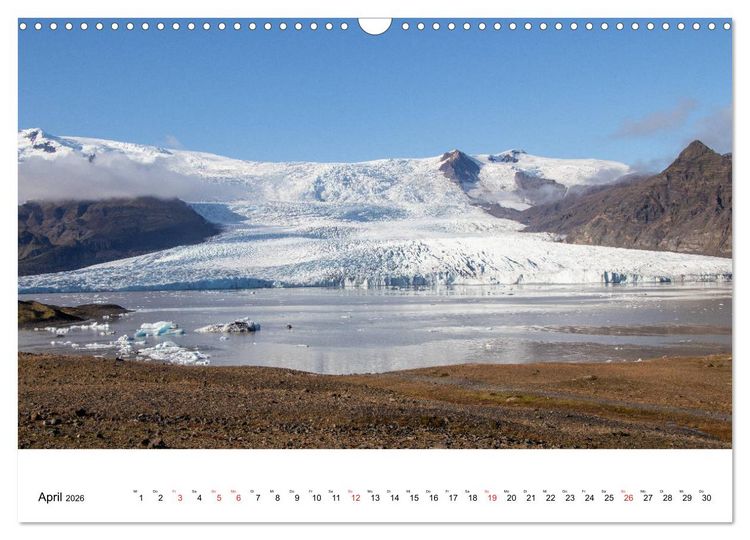 Produktbild: ISLAND Atemberaubende Natur aus Feuer und Eis (Wandkalender 2026 DIN A3 quer), CALVENDO Monatskalender