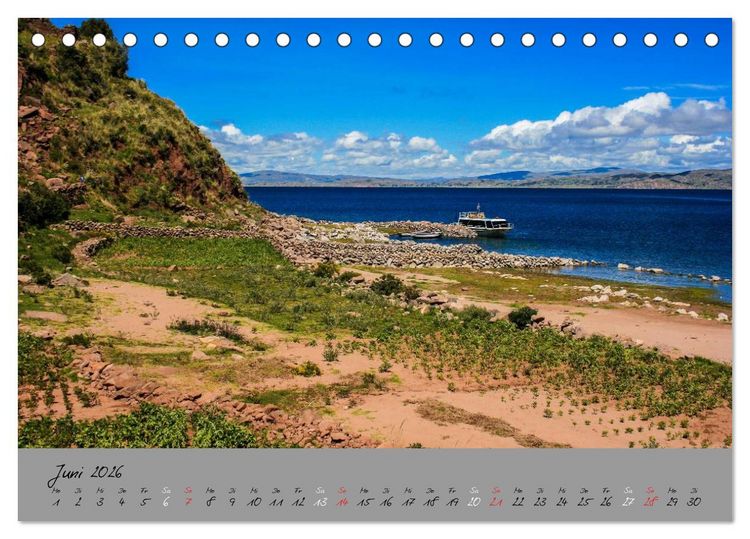 Produktbild: Peru 2026 (Tischkalender 2026 DIN A5 quer), CALVENDO Monatskalender