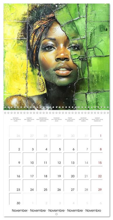 Produktbild: Artistic African Grace (Wall Calendar 2026 12 &times; 12 Inch) CALVENDO 12 Month Wall Calendar