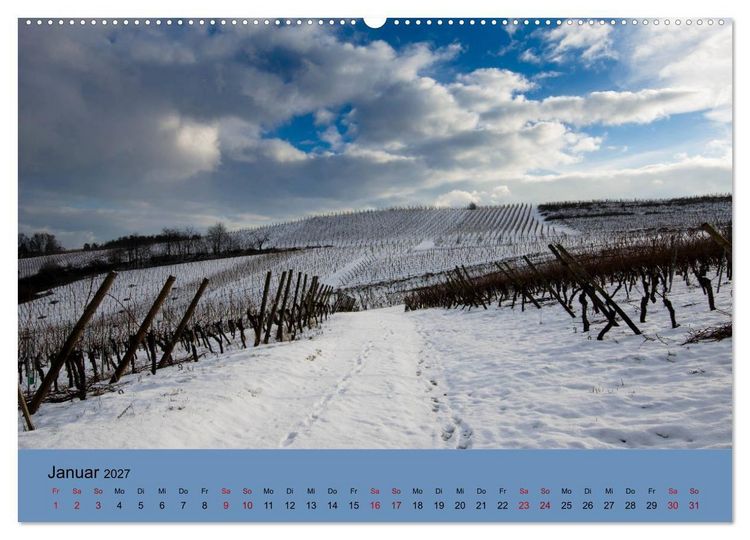 Produktbild: Die Weinsta&szlig;e im Elsass (hochwertiger Premium Wandkalender 2027 DIN A2 quer), Kunstdruck in Hochglanz