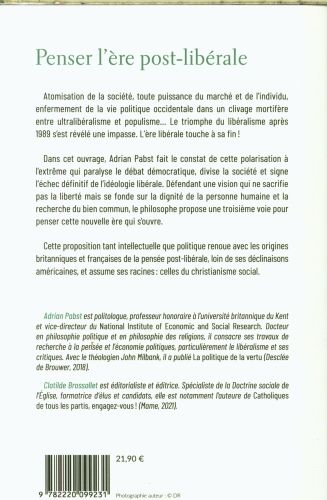 Produktbild: Penser l'&egrave;re post-lib&eacute;rale