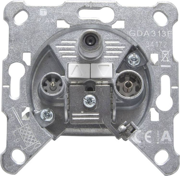 Produktbild: Triax GDA 313 Antennendose SAT, TV, UKW Unterputz Durchgangsdose