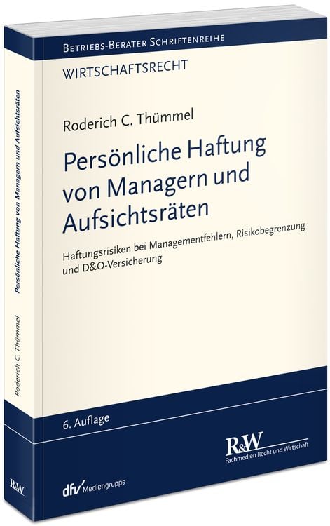 Produktbild: Persönliche Haftung von Managern und Aufsichtsräten