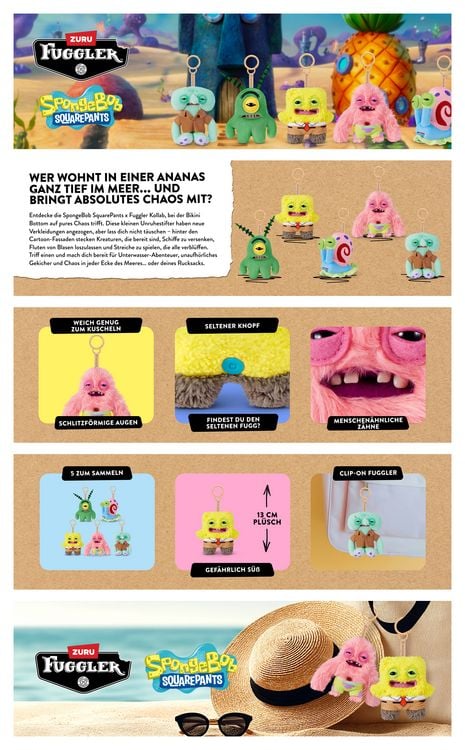 Produktbild: Fuggler - Spongebob Key Rngs 3.5"
