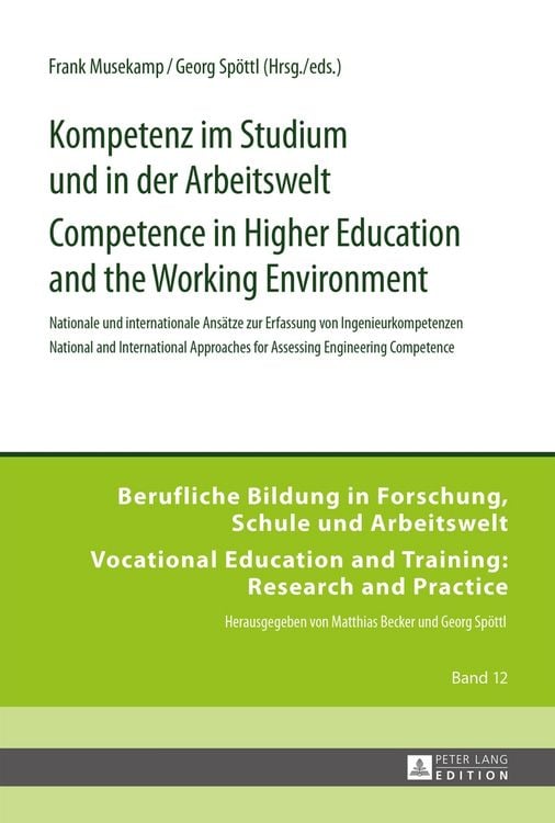 Produktbild: Kompetenz im Studium und in der Arbeitswelt- Competence in Higher Education and the Working Environment