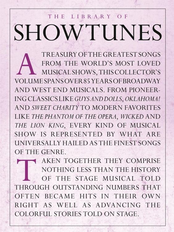 Produktbild: Amsco Publications: The Library of Showtunes