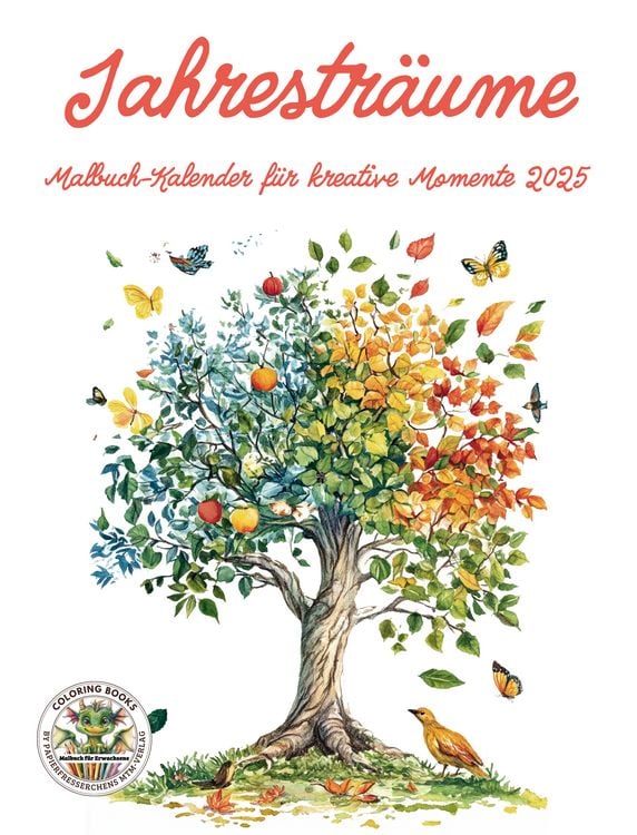 Produktbild: Jahrestr&auml;ume - Malbuch-Kalender f&uuml;r kreative Momente 2025