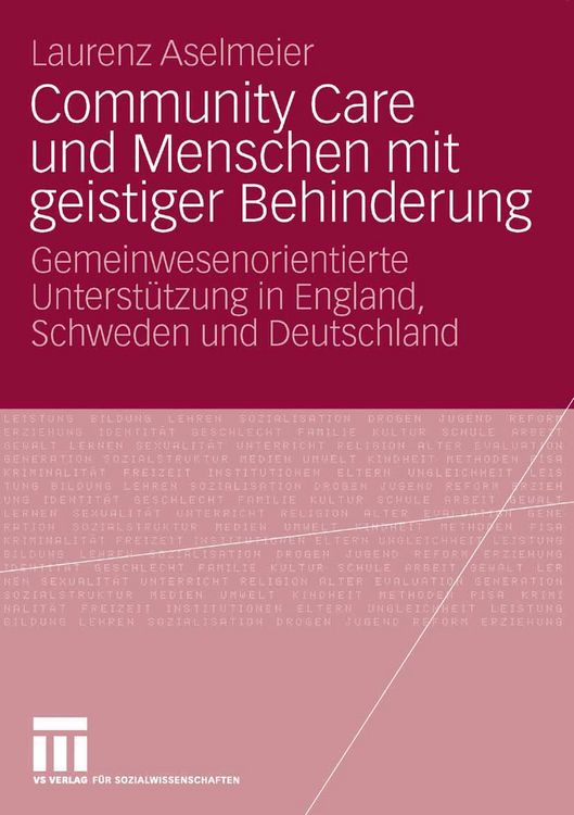 Produktbild: Community Care und Menschen mit geistiger Behinderung