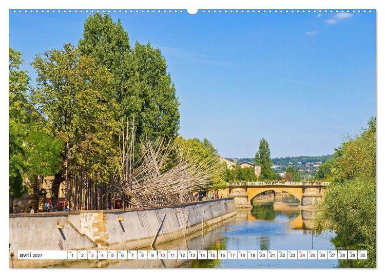 Produktbild: Nancy et Metz &ndash; Tr&eacute;sors uniques en Lorraine (Calendrier mural haut de gamme 2027 DIN A2 vertical), CALVENDO calendrier mensuel