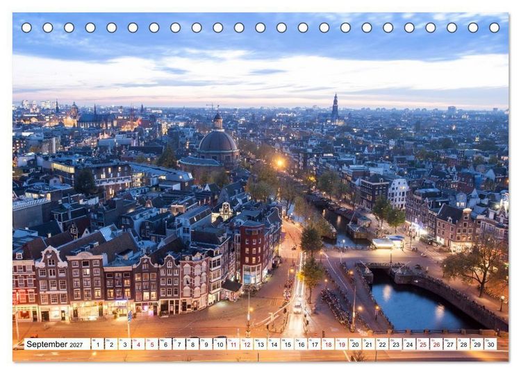 Produktbild: Amsterdam - Momente einer Reise (Tischkalender 2027 DIN A5 quer), CALVENDO Monatskalender