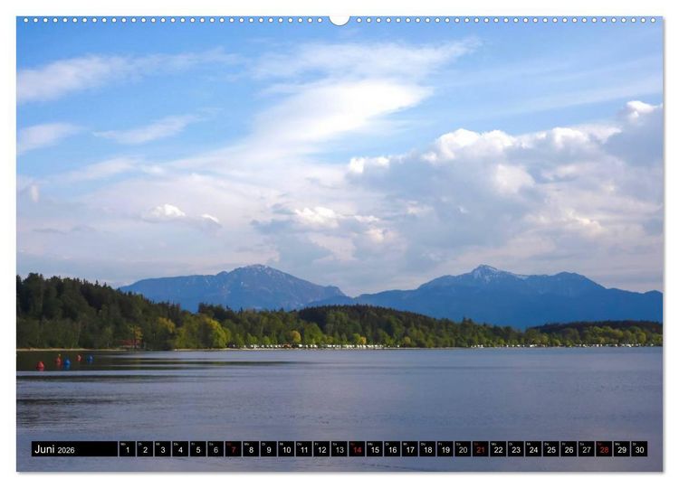 Produktbild: Am sch&ouml;nen Chiemsee (Wandkalender 2026 DIN A2 quer), CALVENDO Monatskalender