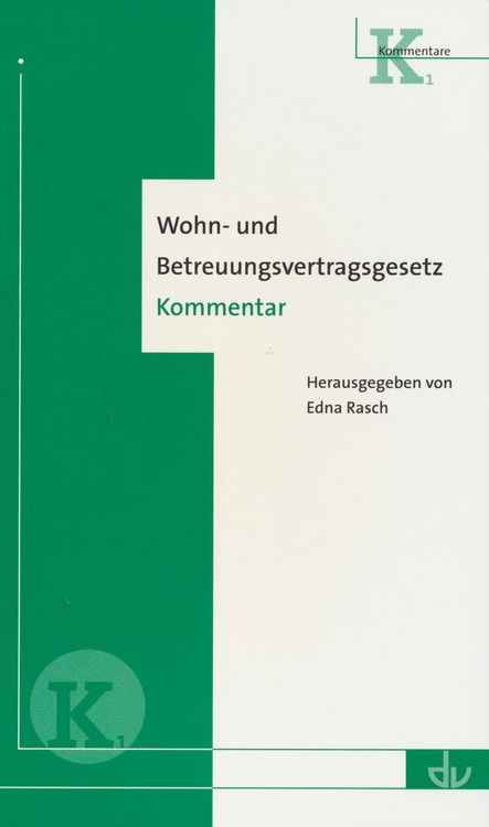Produktbild: Wohn- und Betreuungsvertragsgesetz (WBVG)