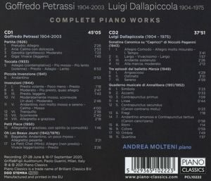 Produktbild: Petrassi,Dallapiccola:Complete Piano Works