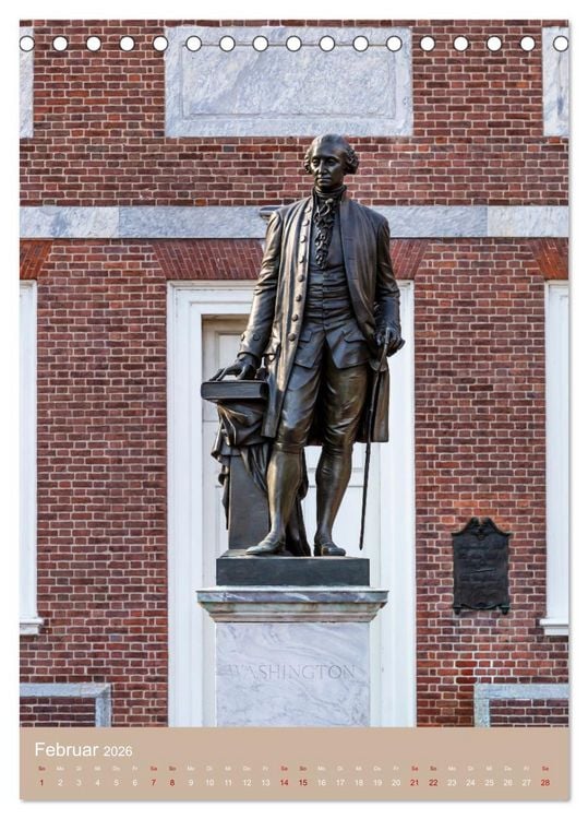 Produktbild: PHILADELPHIA Besondere Augenblicke erleben (Tischkalender 2026 DIN A5 hoch), CALVENDO Monatskalender