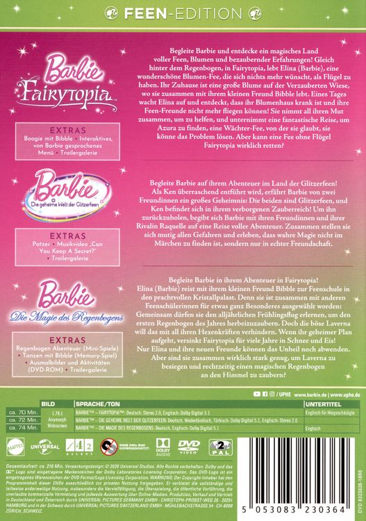 Produktbild: Barbie Feen-Edition [3 DVDs]