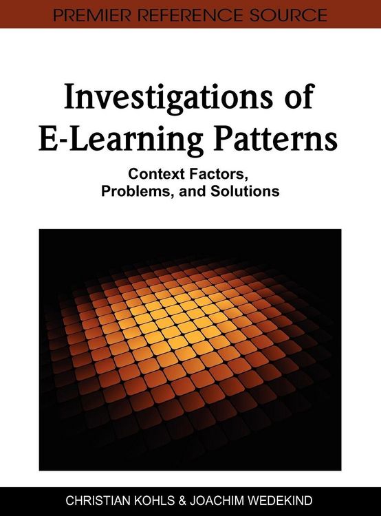 Produktbild: Investigations of E-Learning Patterns