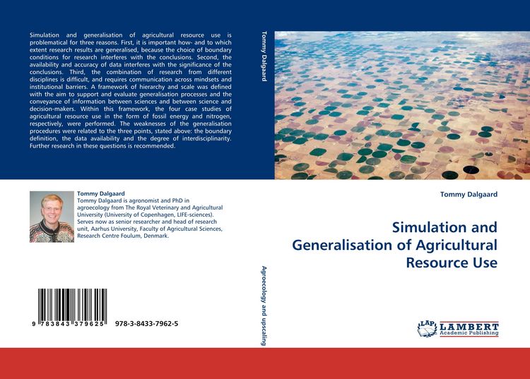 Produktbild: Simulation and Generalisation of Agricultural Resource Use