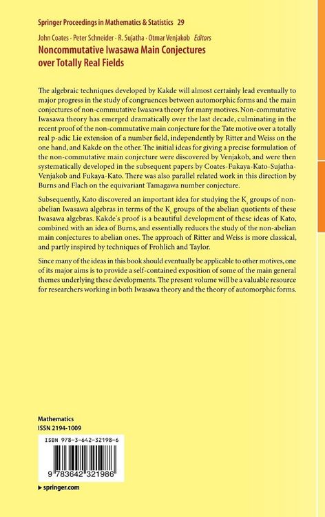 Produktbild: Noncommutative Iwasawa Main Conjectures over Totally Real Fields