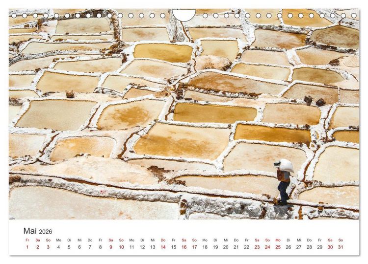 Produktbild: Geheimnisvolles Peru (Wandkalender 2026 DIN A4 quer), CALVENDO Monatskalender